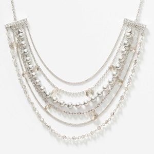 Swarovski Crystal  Silver Lining Necklace
